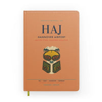 Thumbnail for Hannover Airport (HAJ) design on orange notebook