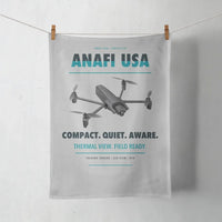 Thumbnail for Parrot ANAFI USA design on light gray towel