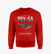 Thumbnail for PBY-5A Catalina design on red sweatshirt