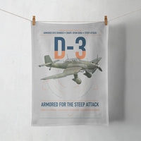 Thumbnail for Junkers Ju 87D-3 design on light gray towel