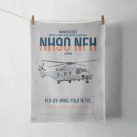 Thumbnail for NHIndustries NH90 NFH Caïman design on light gray towel