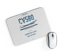 Thumbnail for Convair 580 design on light gray rectangle mouse pad