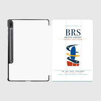 Thumbnail for Bristol Airport (BRS) design on white samsung tablet tablet case