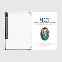 Thumbnail for Muscat International Airport (MCT) design on white samsung tablet tablet case