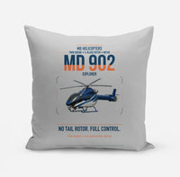 Thumbnail for MD Helicopters MD 902 Explorer design on light gray pillow