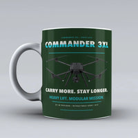 Thumbnail for Commander 3XL Mug design on dark green draganfly