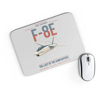 Thumbnail for F-8E Crusader design on light gray rectangle mouse pad