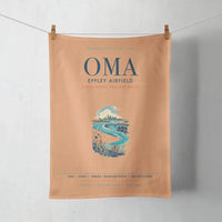 Thumbnail for Omaha Eppley Airfield (OMA) design on orange towel