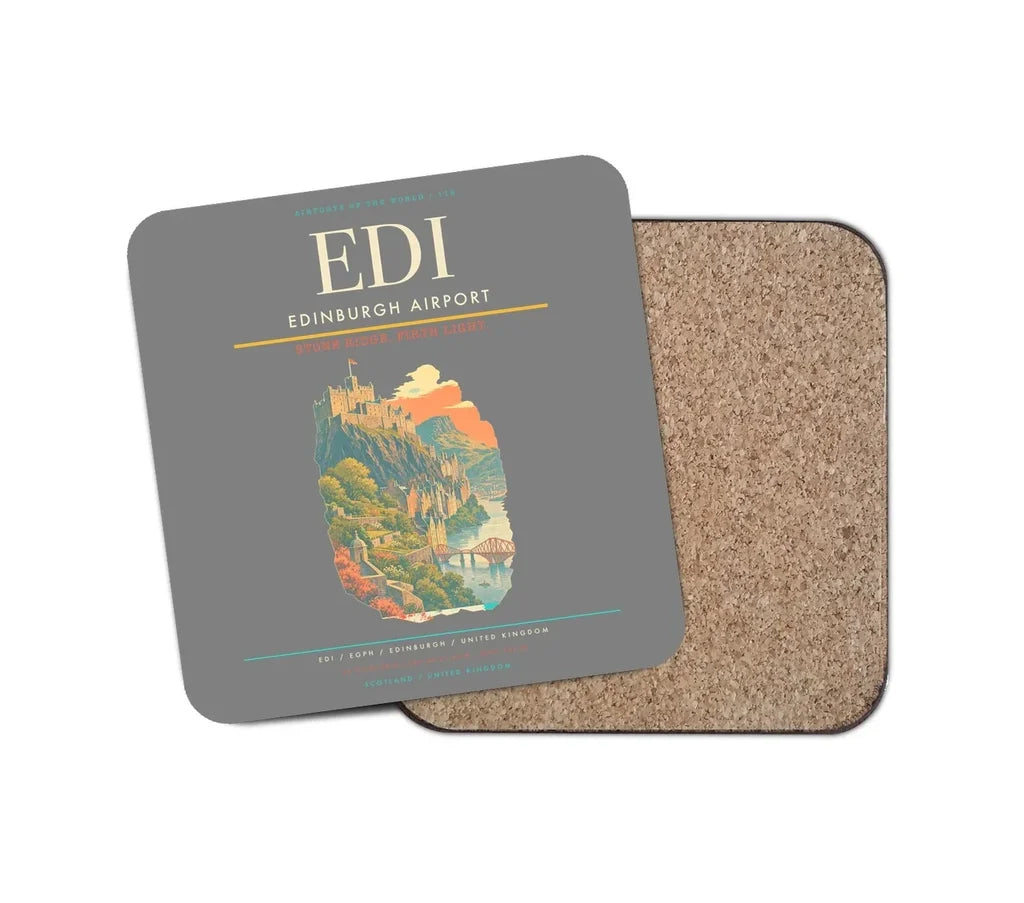 Edinburgh Airport EDI - Firth Stone Heather Crest - Gray