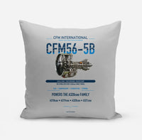 Thumbnail for CFM56-5B design on light gray pillow