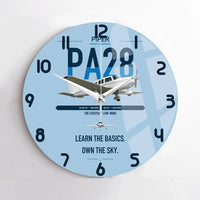 Thumbnail for Piper PA-28-181 Archer LX design on light blue no frame wall clock