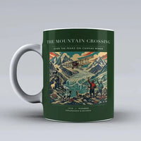Thumbnail for VINTAGE G4006 - The Mountain Crossing - Ceramic Mug design on darkgreen