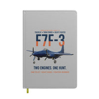 Thumbnail for F7F-3 Tigercat Two Engines One Hunt design on light gray notebook