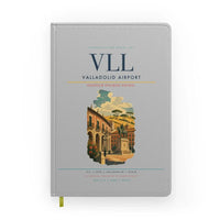 Thumbnail for Valladolid Airport (VLL) design on light gray notebook