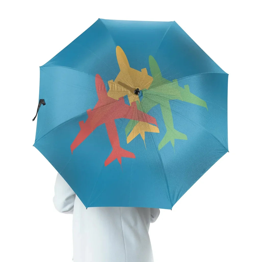 Colourful 3 Airplanes Umbrella - view 6