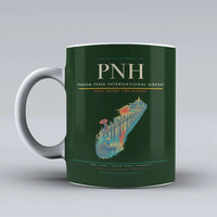 Thumbnail for Penh International Airport PNH Mug design on dark green phnom