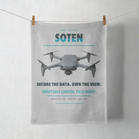 Thumbnail for ACSL SOTEN design on light gray towel