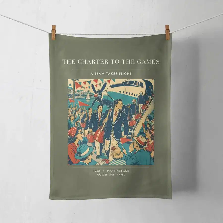 VINTAGE G4103 - The Charter To The Games - Designed Towels design on greenarmy