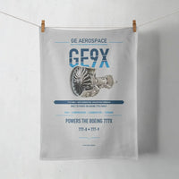 Thumbnail for GE9X design on light gray towel