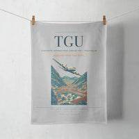 Thumbnail for Toncontín International Airport (TGU) design on light gray towel