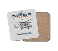 Thumbnail for HAL ALH Dhruv Mk III design on light gray 1 piece coaster