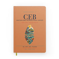 Thumbnail for Mactan-Cebu International Airport (CEB) design on orange notebook