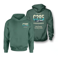 Thumbnail for Airbus C295 Air-to-Air Refuelling design on green hoodie