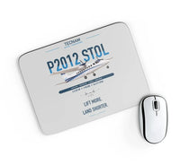 Thumbnail for Tecnam P2012 STOL design on light gray rectangle mouse pad
