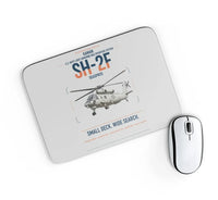 Thumbnail for Kaman SH-2F Seasprite design on light gray rectangle mouse pad