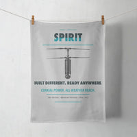 Thumbnail for Ascent AeroSystems Spirit design on light gray towel