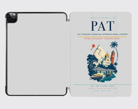 Thumbnail for Jay Prakash Narayan International Airport (PAT) design on light gray ipad tablet case