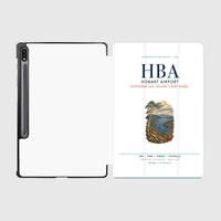 Thumbnail for Hobart Airport (HBA) design on white samsung tablet tablet case
