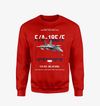 Thumbnail for F A-18E F Buddy Tanker design on red sweatshirt