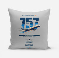 Thumbnail for Boeing 757-200 design on light gray pillow