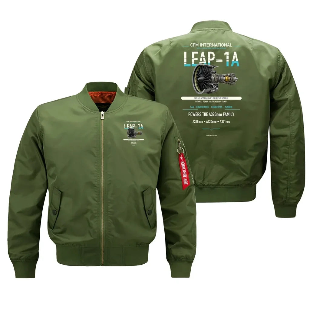 LEAP-1A design on green bomber