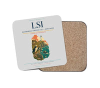 Thumbnail for Sumburgh Airport (LSI) design on light gray 1 piece coaster
