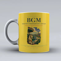 Thumbnail for Greater Binghamton Airport (BGM) airport code design on yellow ceramic mug