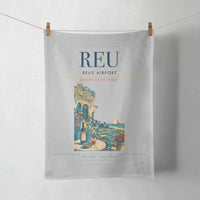 Thumbnail for Reus Airport (REU) design on light gray towel
