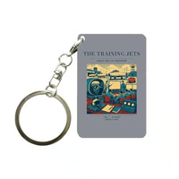 Thumbnail for VINTAGE G4126 - The Training Jets - Designed Key Chain design on gray
