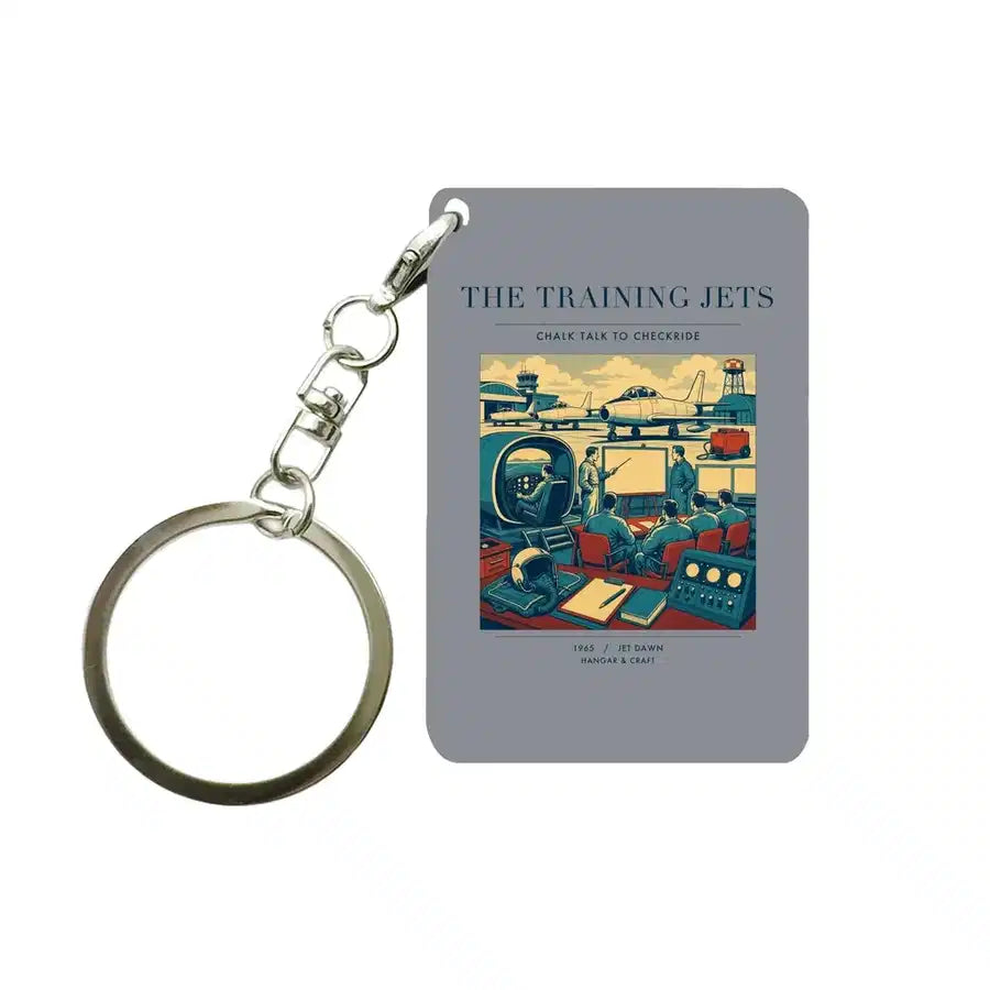 VINTAGE G4126 - The Training Jets - Designed Key Chain design on gray