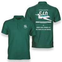 Thumbnail for Cessna Citation 560 - Citation V design on green double-side polo t-shirt, double-side print