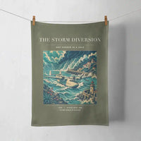 Thumbnail for VINTAGE G4074 - The Storm Diversion - Designed Towels design on greenarmy