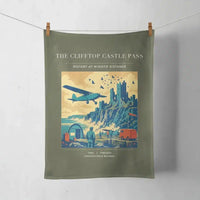 Thumbnail for VINTAGE G4447 - The Clifftop Castle Pass - Designed Towels design on greenarmy