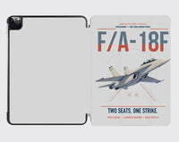 Thumbnail for F-A-18F Super Hornet design on light gray ipad tablet case