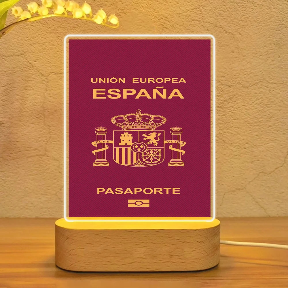 Spain Passport Lamp - view 6