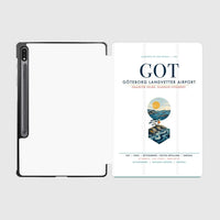 Thumbnail for Göteborg Landvetter Airport (GOT) design on white samsung tablet tablet case