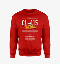 Thumbnail for Canadair CL-415 design on red sweatshirt