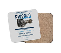 Thumbnail for PW2040 design on light gray 1 piece coaster