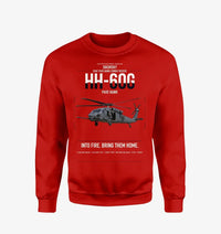 Thumbnail for Sikorsky HH-60G Pave Hawk design on red sweatshirt