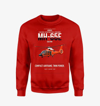 Thumbnail for Airbus MH-65E Dolphin design on red sweatshirt